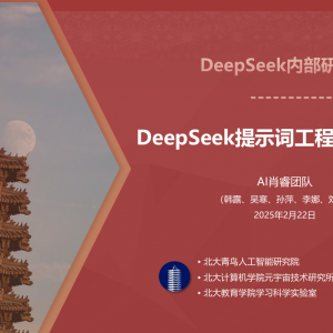 清华北大厦门大学关于DEEPseek的相关教程